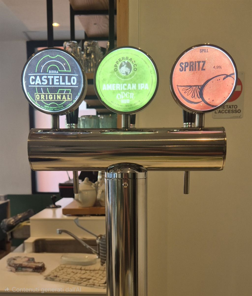 Spine birra alla spina: Castello, American IPA e Spritz